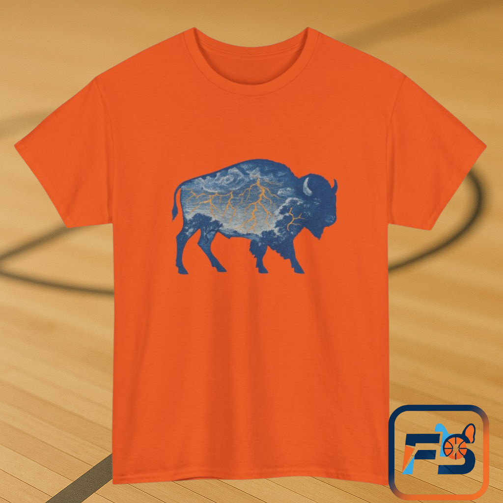 Thunder Bison Lightning T-Shirt | Oklahoma City Basketball Inspired Tee | OKC Game Day Shirt