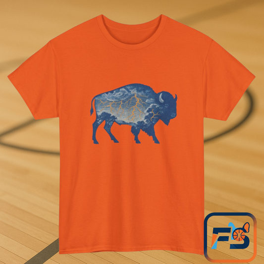 Thunder Bison Lightning T-Shirt | Oklahoma City Basketball Inspired Tee | OKC Game Day Shirt