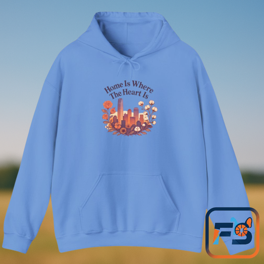 Home Is Where the Heart Is Oklahoma City Hoodie | Oklahoma Pride Gift | OKC Home Hoodie