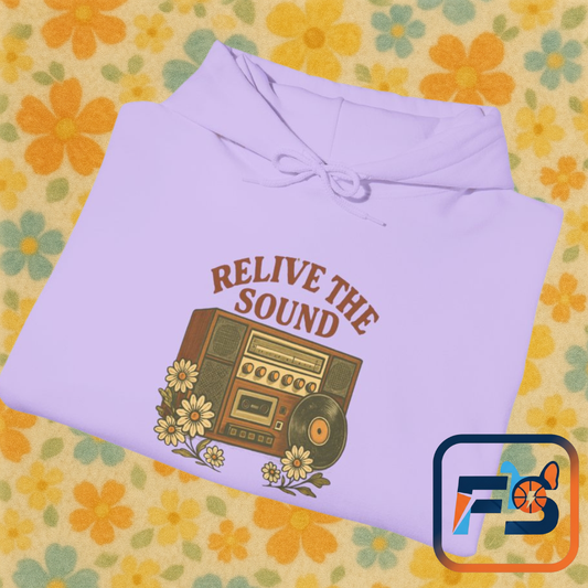 Relive the Sound Tote Bag | Retro Boombox Floral Bag | Vintage Music Lover Gift | Record Player Daisy Tote | 70s Aesthetic Reusable Bag