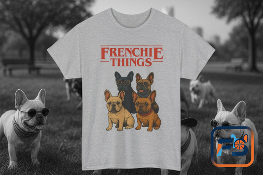 Frenchie Things Unisex Heavy Cotton Tee - Cute Dog Lover Shirt, Pet Gift, Casual Wear, Birthday Gift, Animal T-Shirt