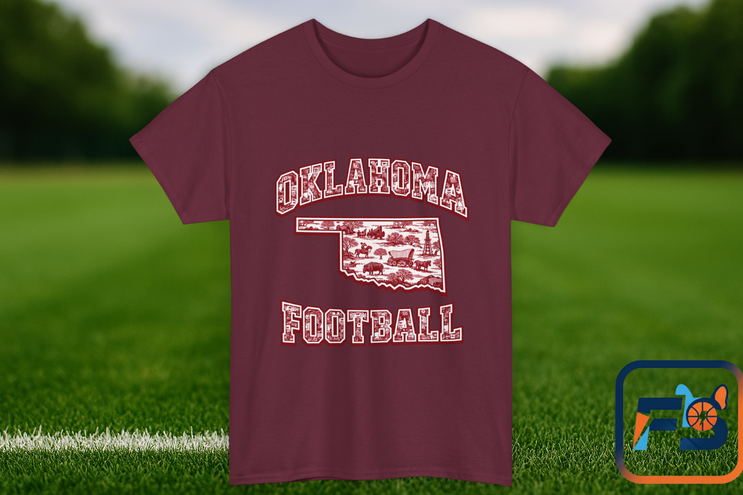 Oklahoma Football Shirt, Vintage Oklahoma Game Day Tee, Crimson Football Fan Shirt, Oklahoma State Toile Graphic Tee, College Football Gift