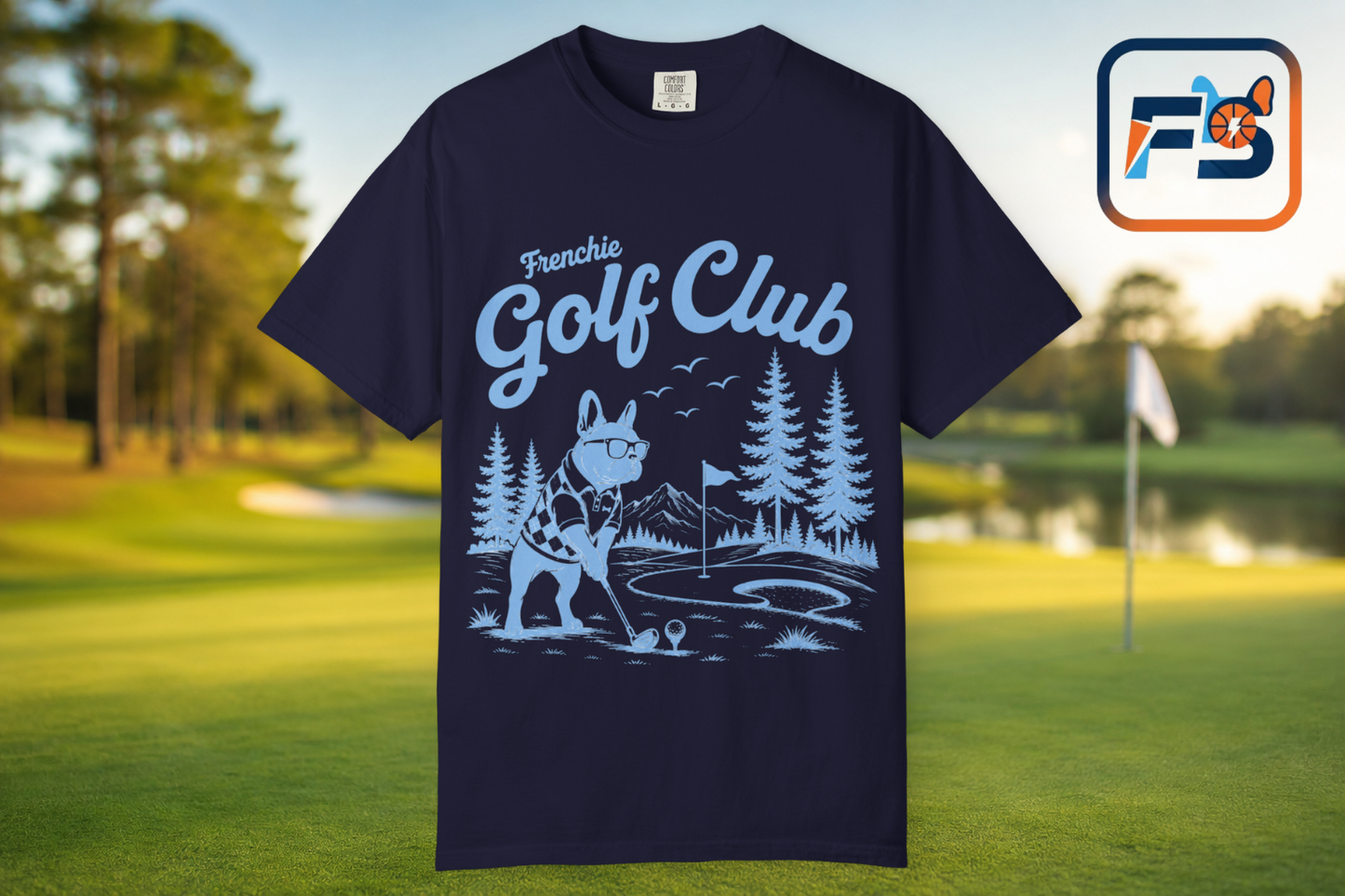 Golf Club T-Shirt — Frenchie Golf Club Graphic Tee