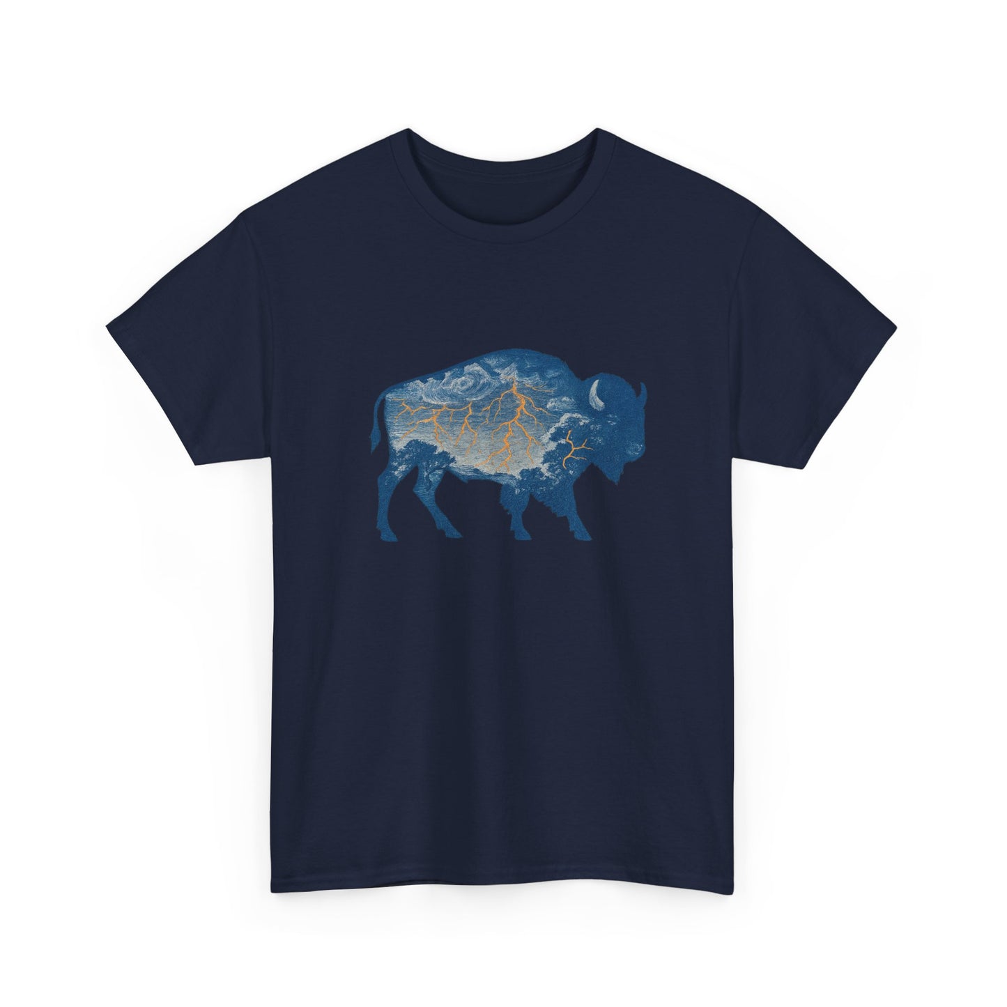 Thunder Bison Lightning T-Shirt | Oklahoma City Basketball Inspired Tee | OKC Game Day Shirt