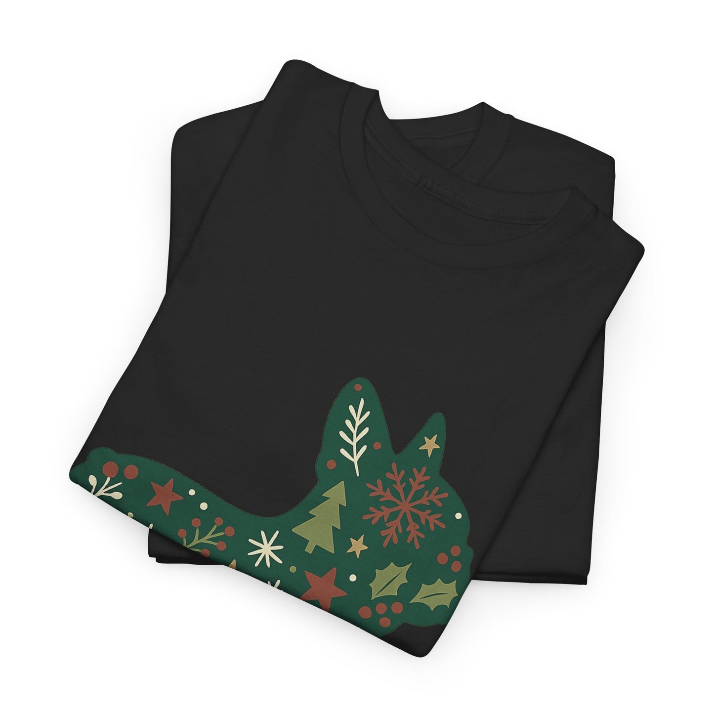 Christmas Frenchie Sweatshirt | Holiday French Bulldog Silhouette | Festive Dog Lover Gift | Cute Winter Frenchie Apparel