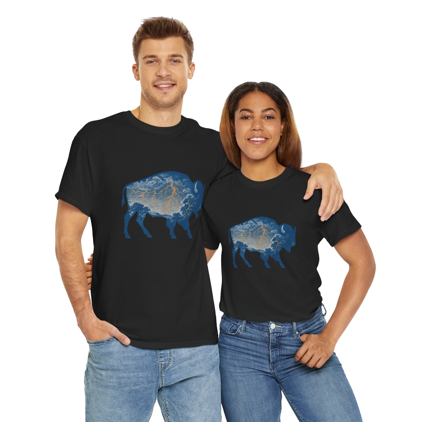 Thunder Bison Lightning T-Shirt | Oklahoma City Basketball Inspired Tee | OKC Game Day Shirt