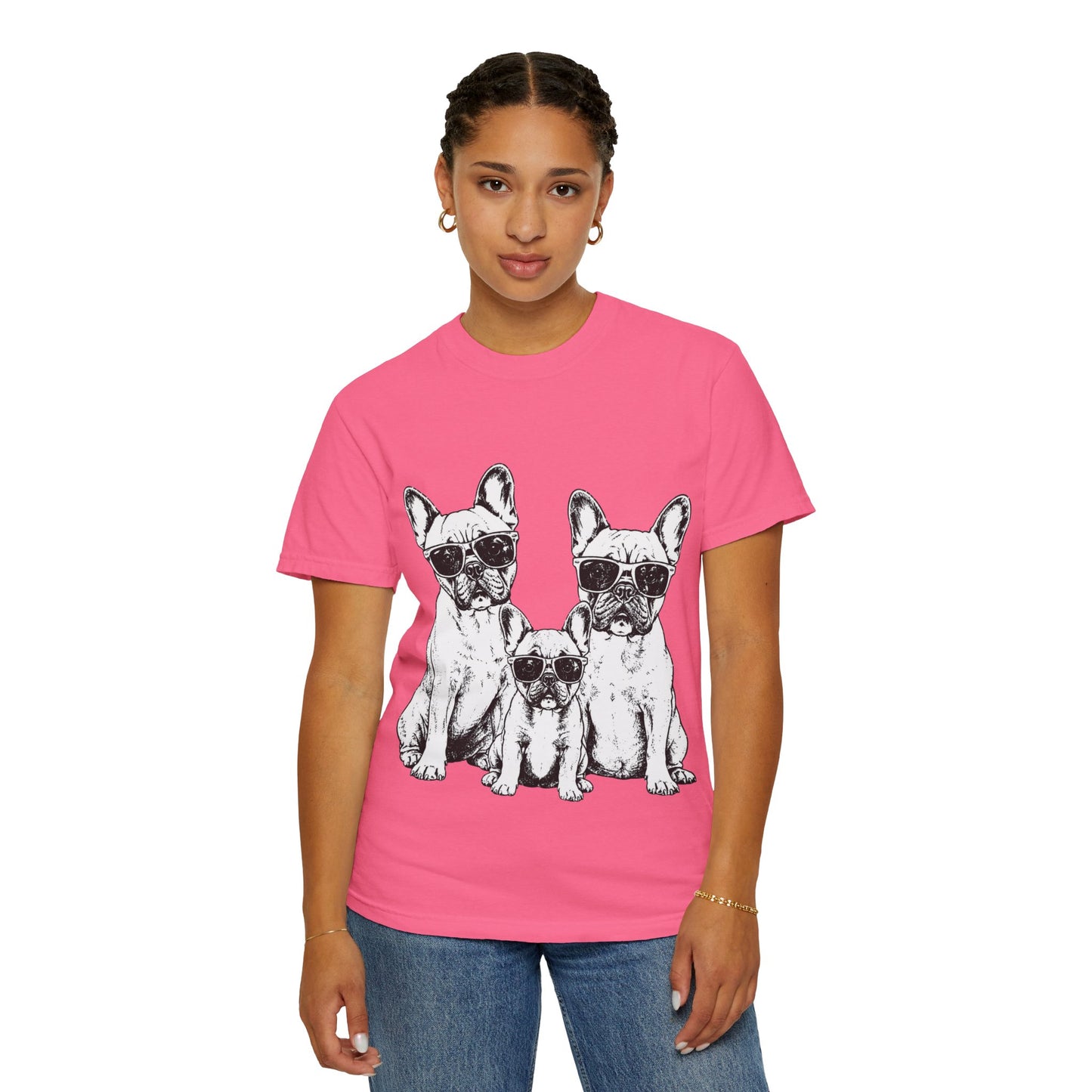 French Bulldog Family Shirt, Frenchie Family Tee, Cool French Bulldogs Sunglasses Shirt, Dog Mom Gift, Dog Dad Gift, Frenchie Lover Shirt, Cute Dog Graphic Tee
