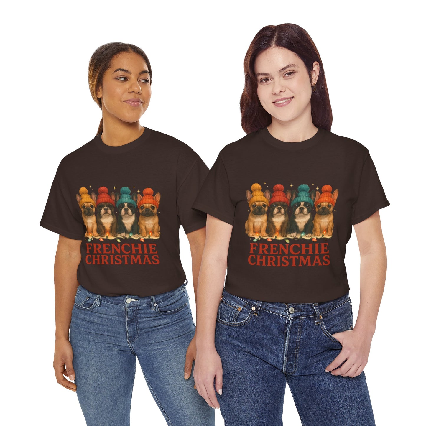 Frenchie Christmas Shirt | Cute French Bulldog Holiday Tee | Frenchie Dog Lovers Xmas Gift | Cozy Winter Pup T-Shirt