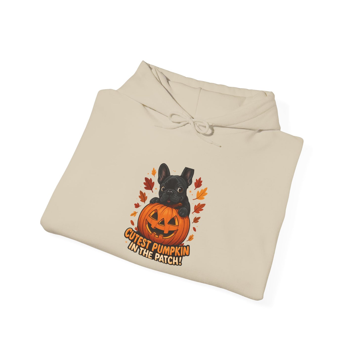 Cutest Pumpkin in the Patch Hoodie | Frenchie Fall Sweatshirt | Halloween Dog Lover Gift | Cozy French Bulldog Pumpkin Patch Hoodie