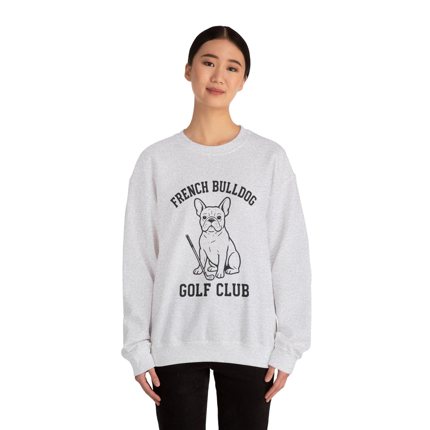 French Bulldog Golf Club Sweatshirt | Frenchie Golf Crewneck | Cute Dog Golfer Sweater | Frenchie Lover Gift | Golf Dog Apparel | Pet Lover Pullover