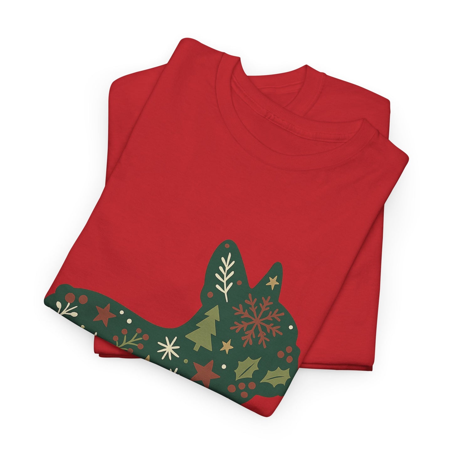 Christmas Frenchie Sweatshirt | Holiday French Bulldog Silhouette | Festive Dog Lover Gift | Cute Winter Frenchie Apparel