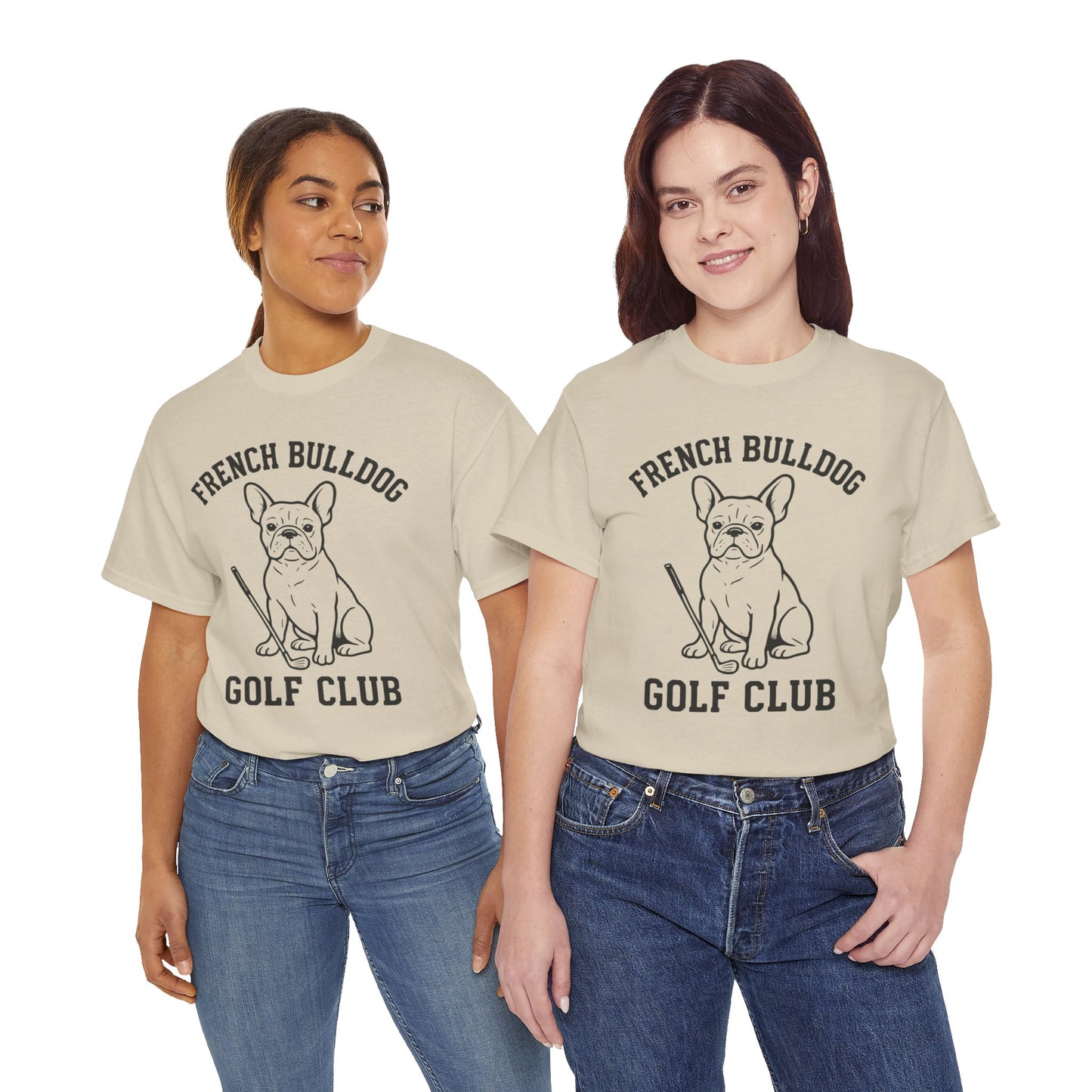 French Bulldog Golf Club Shirt | Frenchie Golf Tee | Frenchie Lover Gift | Dog Dad Golf Shirt | Dog Mom Golf Apparel | Retro Line Art Bulldog Tee