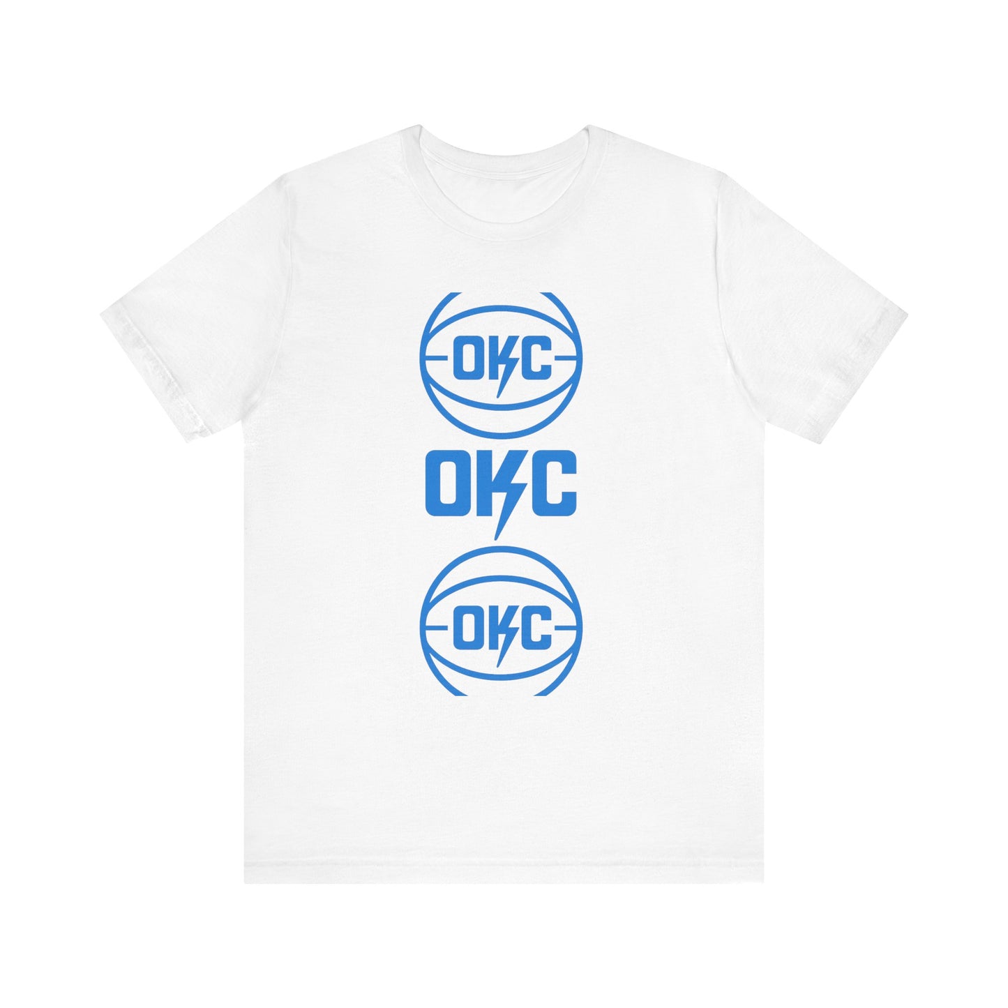 OKC Basketball T-Shirt | Oklahoma Basketball Inspired Tee | Retro Thunder Fan Shirt | Orange and Blue Game Day Graphic Tee