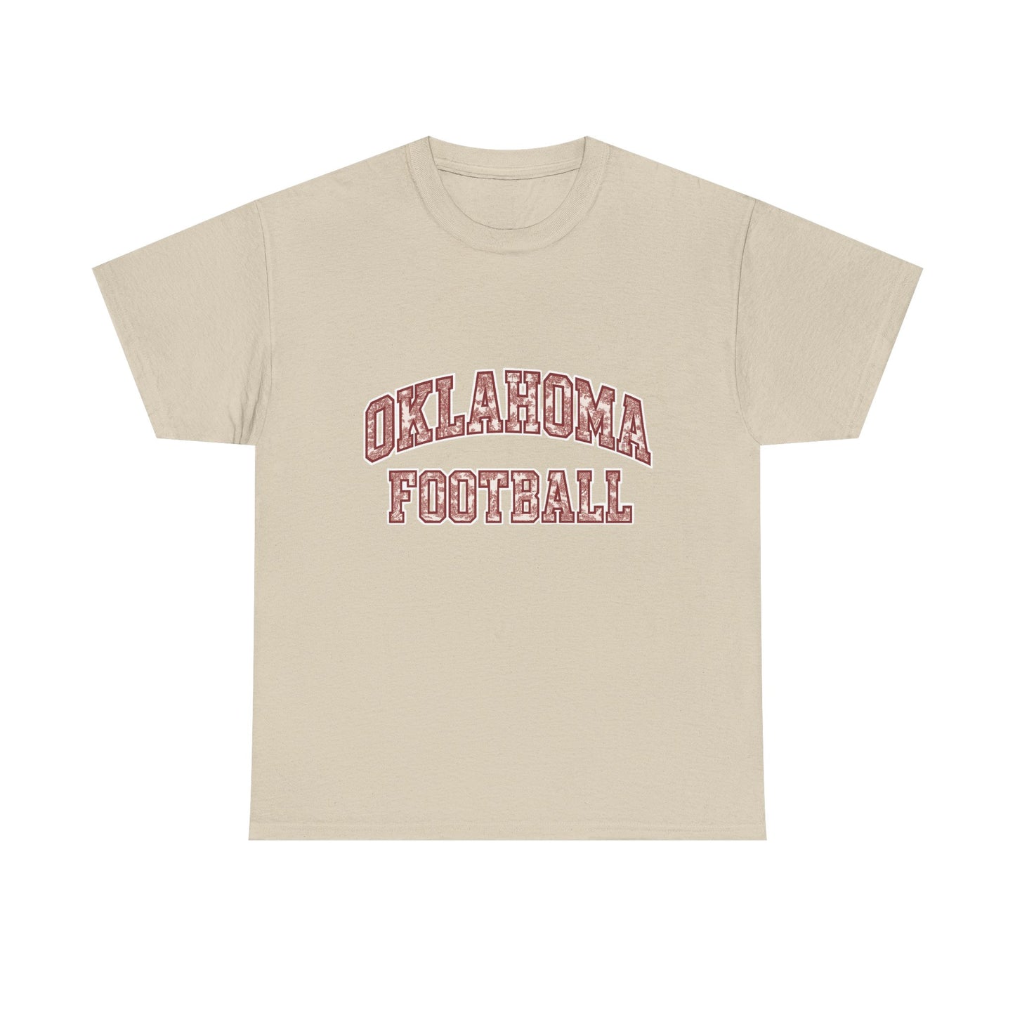 Oklahoma Football T-Shirt – Vintage Collegiate Style OU Game Day Tee, Retro Sports Shirt for Fans and Students