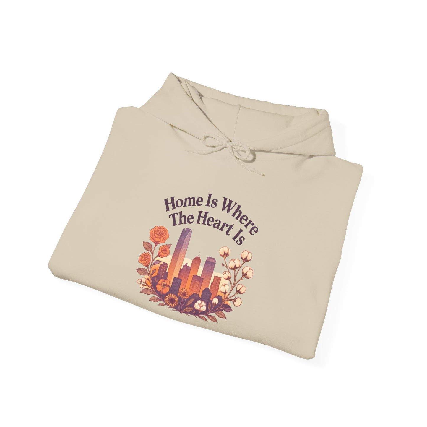 Home Is Where the Heart Is Oklahoma City Hoodie | Oklahoma Pride Gift | OKC Home Hoodie