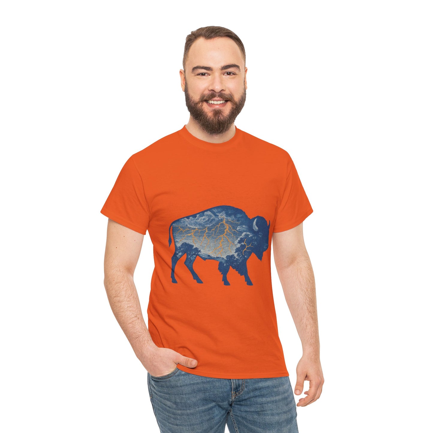 OKC Thunder Buffalo T-Shirt | Oklahoma Bison Lightning Sweatshirt | Retro Oklahoma Basketball Fan Sweater | Unisex