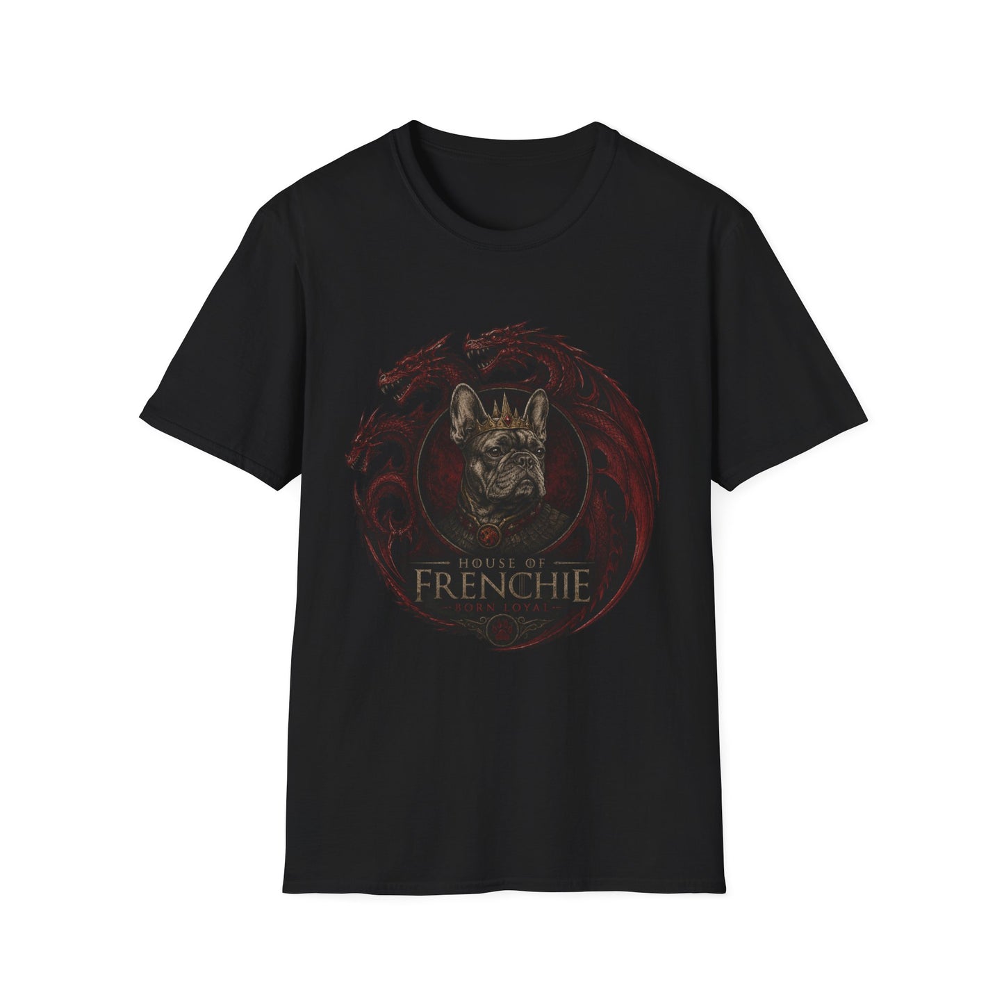 Frenchie Dragon T-Shirt — Gothic French Bulldog Illustration Tee