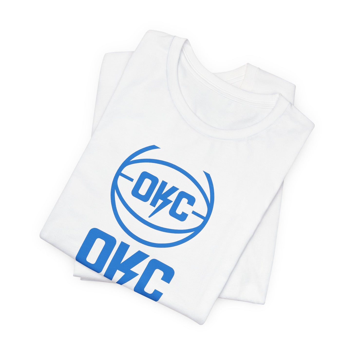 OKC Basketball T-Shirt | Oklahoma Basketball Inspired Tee | Retro Thunder Fan Shirt | Orange and Blue Game Day Graphic Tee
