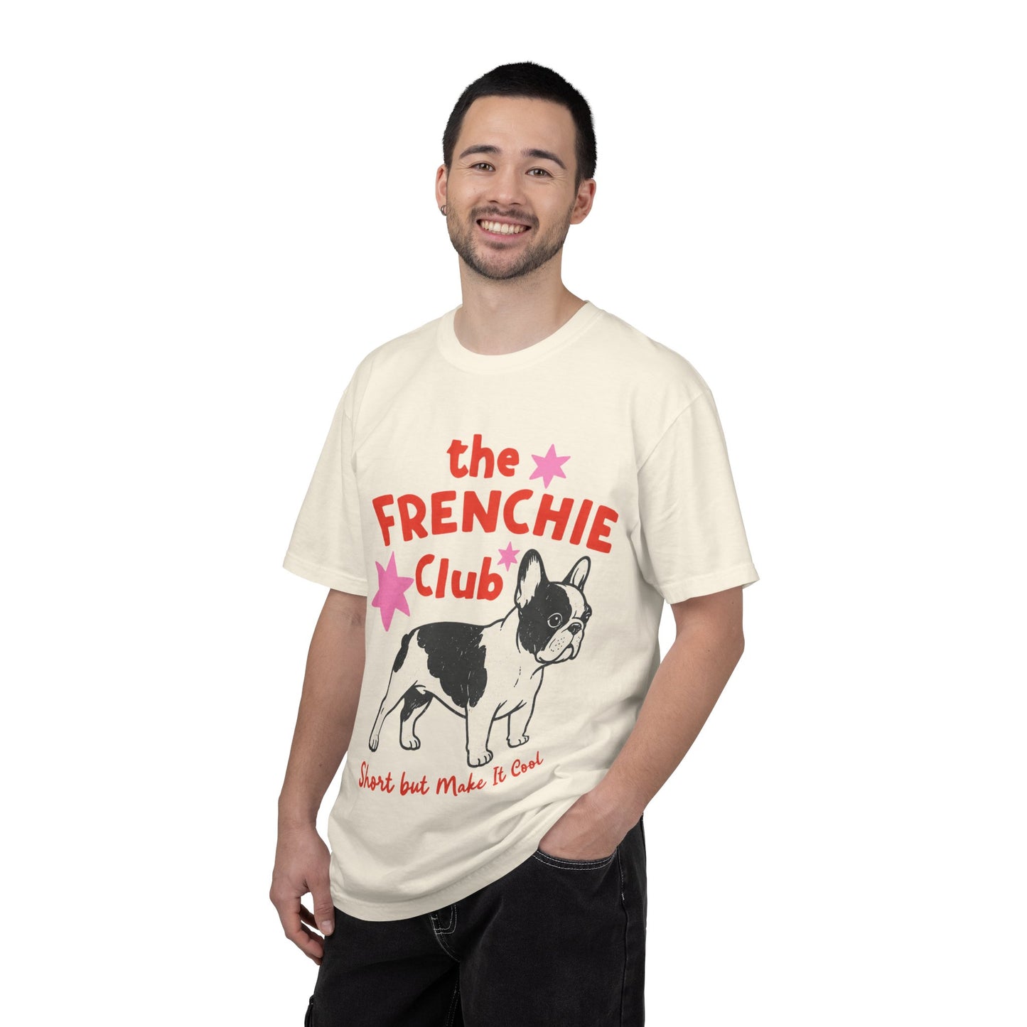 Frenchie Club Shirt, French Bulldog Graphic Tee, Short But Make It Cool Shirt, Cute Frenchie T-Shirt, Retro Dog Lover Gift, French Bulldog Lover Tee, Trendy Frenchie Shirt