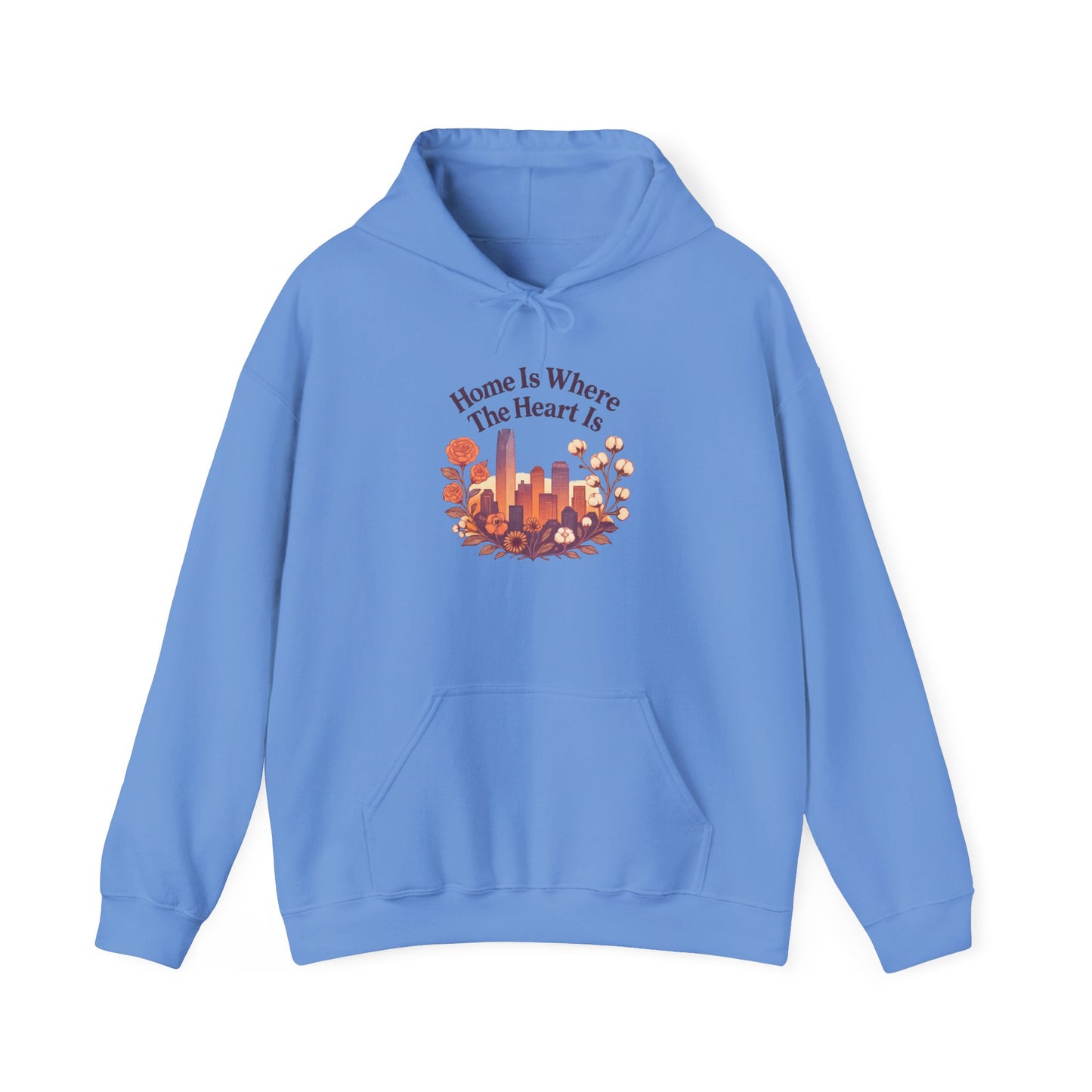 Home Is Where the Heart Is Oklahoma City Hoodie | Oklahoma Pride Gift | OKC Home Hoodie