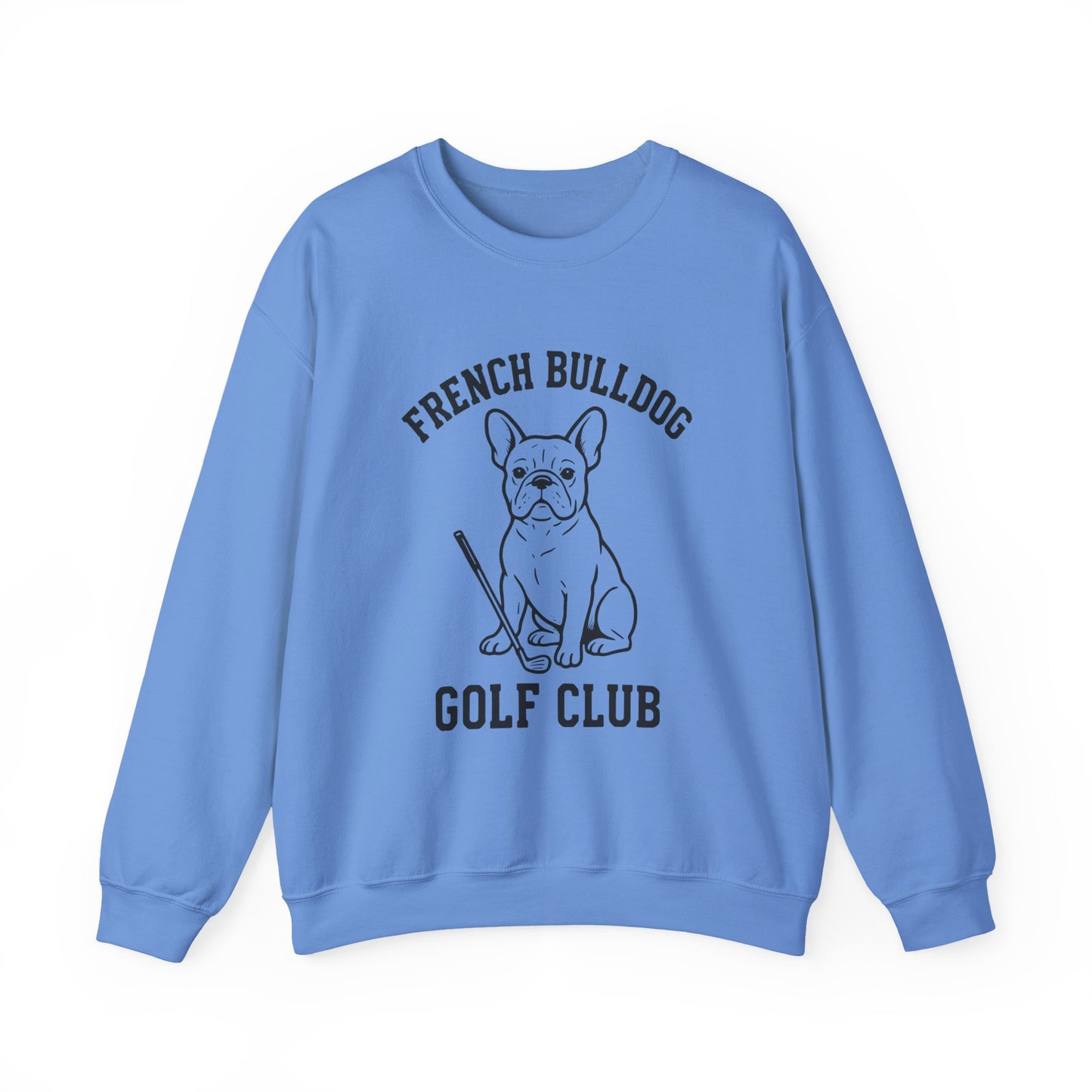 French Bulldog Golf Club Sweatshirt | Frenchie Golf Crewneck | Cute Dog Golfer Sweater | Frenchie Lover Gift | Golf Dog Apparel | Pet Lover Pullover