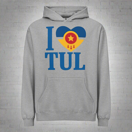 I Love Tulsa box hoodie