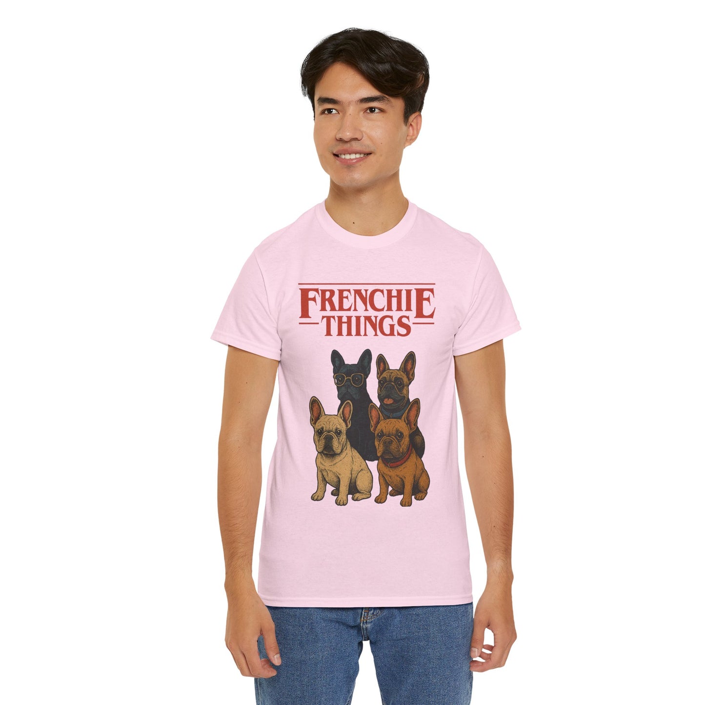 Frenchie Things Unisex Heavy Cotton Tee - Cute Dog Lover Shirt, Pet Gift, Casual Wear, Birthday Gift, Animal T-Shirt