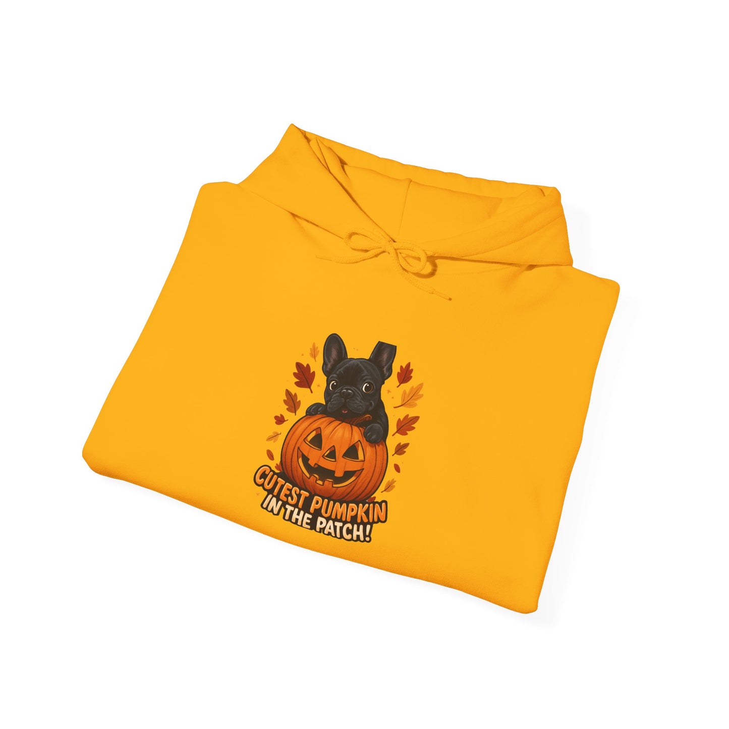Cutest Pumpkin in the Patch Hoodie | Frenchie Fall Sweatshirt | Halloween Dog Lover Gift | Cozy French Bulldog Pumpkin Patch Hoodie
