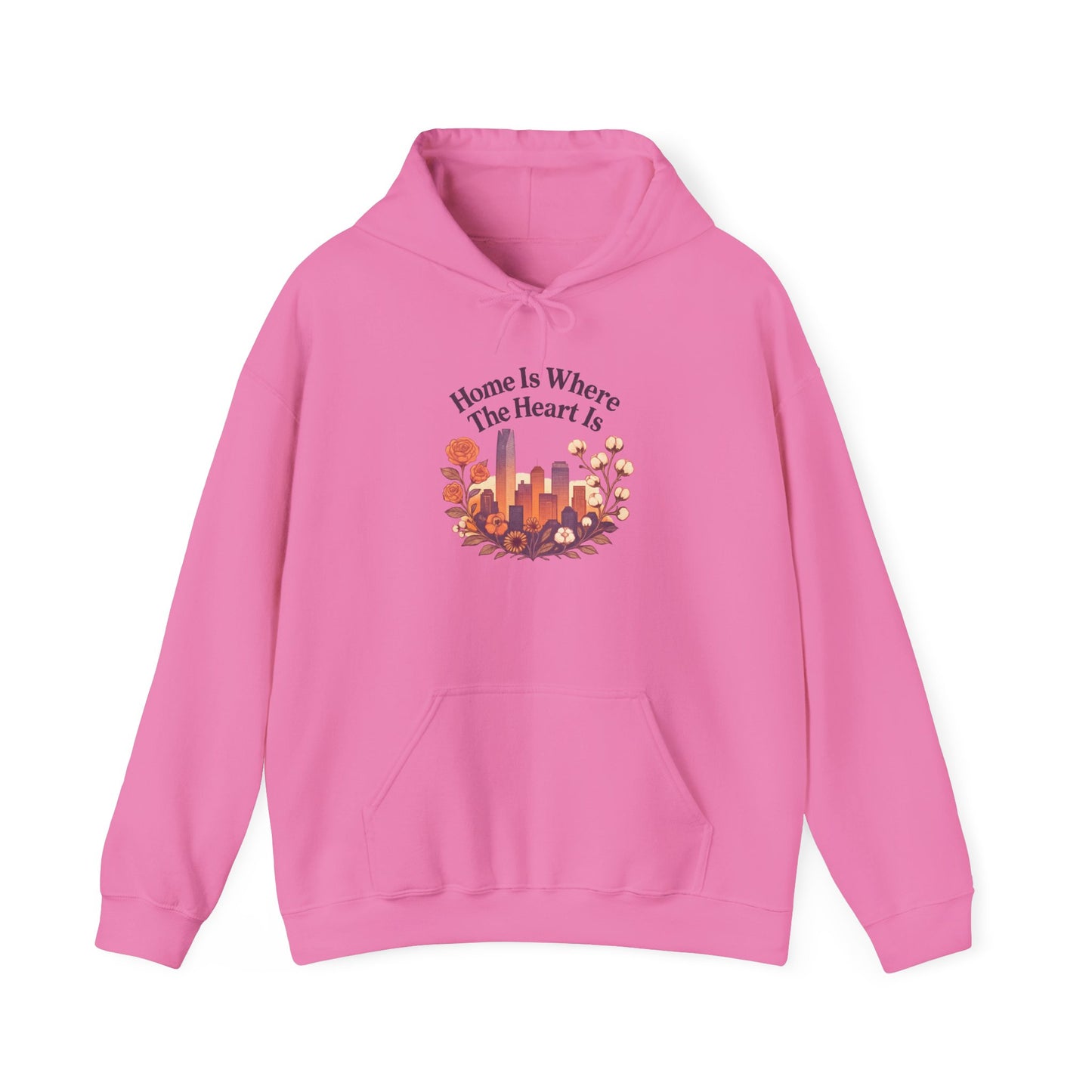 Home Is Where the Heart Is Oklahoma City Hoodie | Oklahoma Pride Gift | OKC Home Hoodie