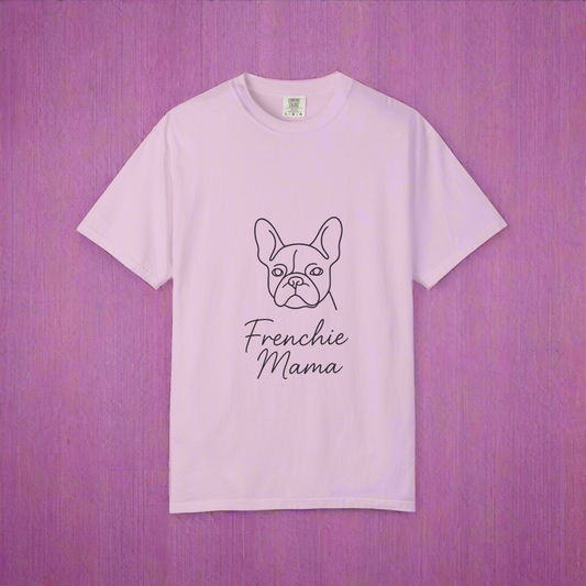 Frenchie Mama T-Shirt | Cute French Bulldog Mom Tee | Dog Lover Graphic Shirt | Frenchie Owner Gift for Her