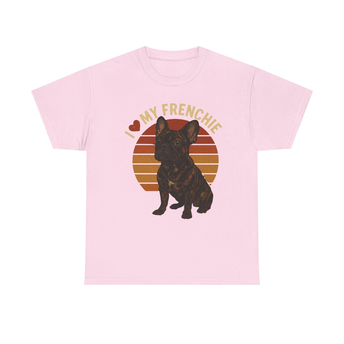 I Love My Frenchie T-Shirt | Merle French Bulldog Retro Tee | Vintage Dog Lover Shirt | Frenchie Mom & Dad Gift