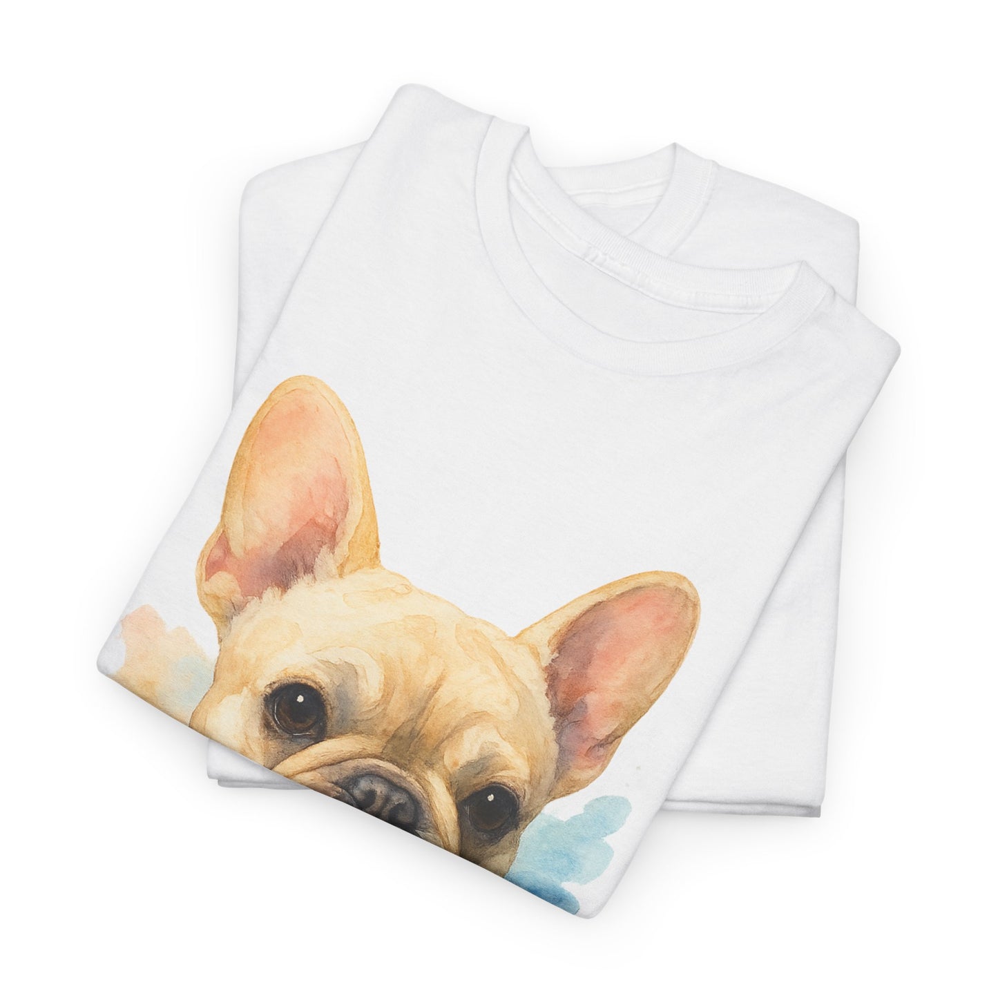 Watercolor French Bulldog T-Shirt | Artistic Frenchie Graphic Tee | Cute Dog Lover Shirt | Unique Gift for Him or Her