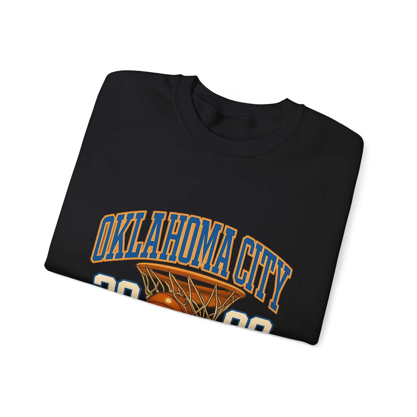 Oklahoma City Basketball Sweatshirt, Unisex Crewneck, Sports Fan Gift, Casual Wear, Basketball Apparel, Team Pride