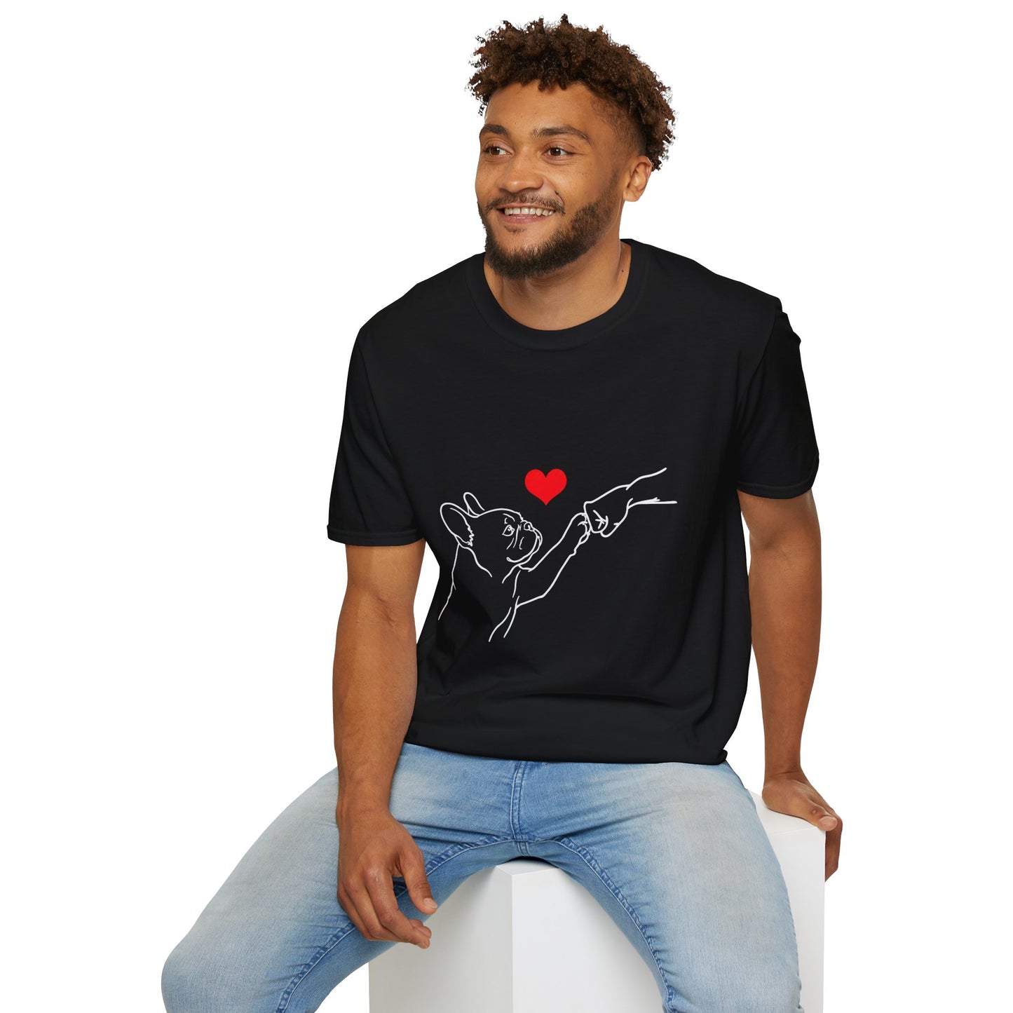 French Bulldog Love Shirt, Frenchie Mom Gift, French Bulldog Dad Shirt, Minimalist Frenchie Tee, Dog Lover Gift, French Bulldog Outline Shirt, Pet Memorial Tee