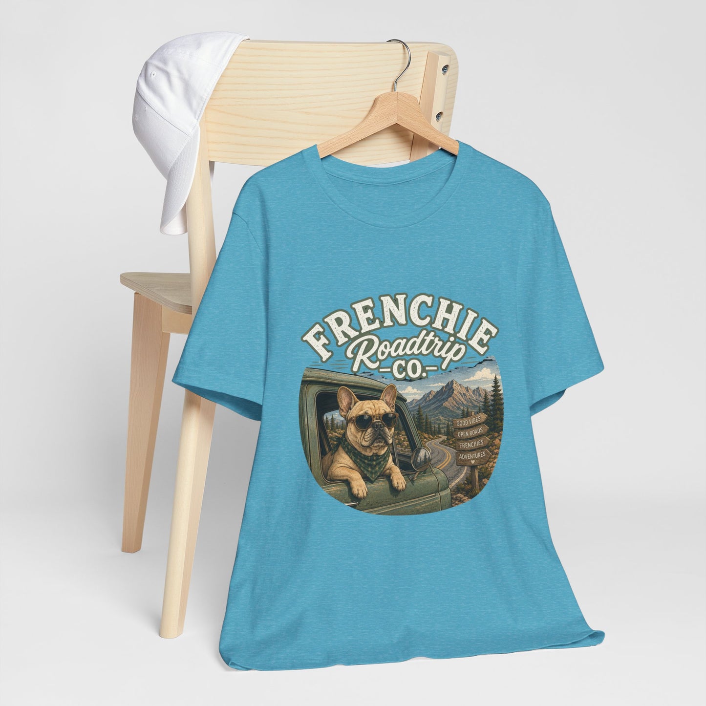Frenchie Roadtrip Co Shirt, French Bulldog Road Trip Tee, Adventure Frenchie Shirt, Camping Dog Shirt, Travel Lover Gift, Vintage French Bulldog Tee, Outdoor Dog Apparel