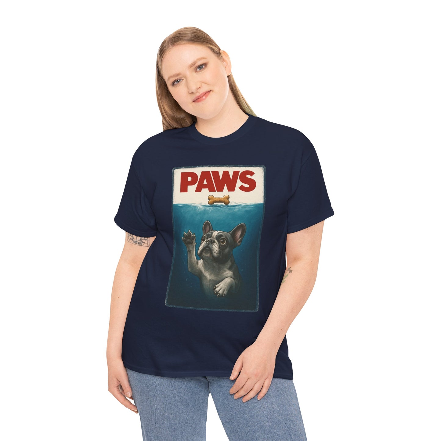 PAWS Frenchie Shirt | Funny French Bulldog Parody Tee | Dog Lover Novelty T-Shirt | Cute Frenchie Graphic | Unique Gift for Frenchie Owners