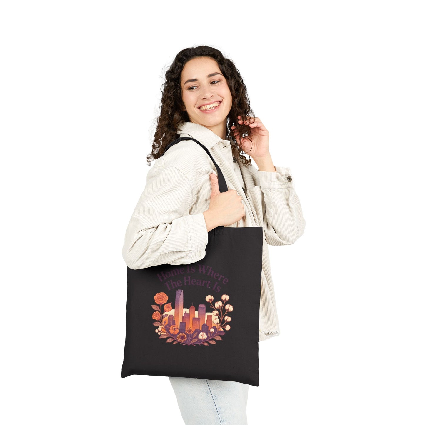 Home Is Where the Heart Is Oklahoma City Bag | Oklahoma Pride Gift | OKC Home Bag