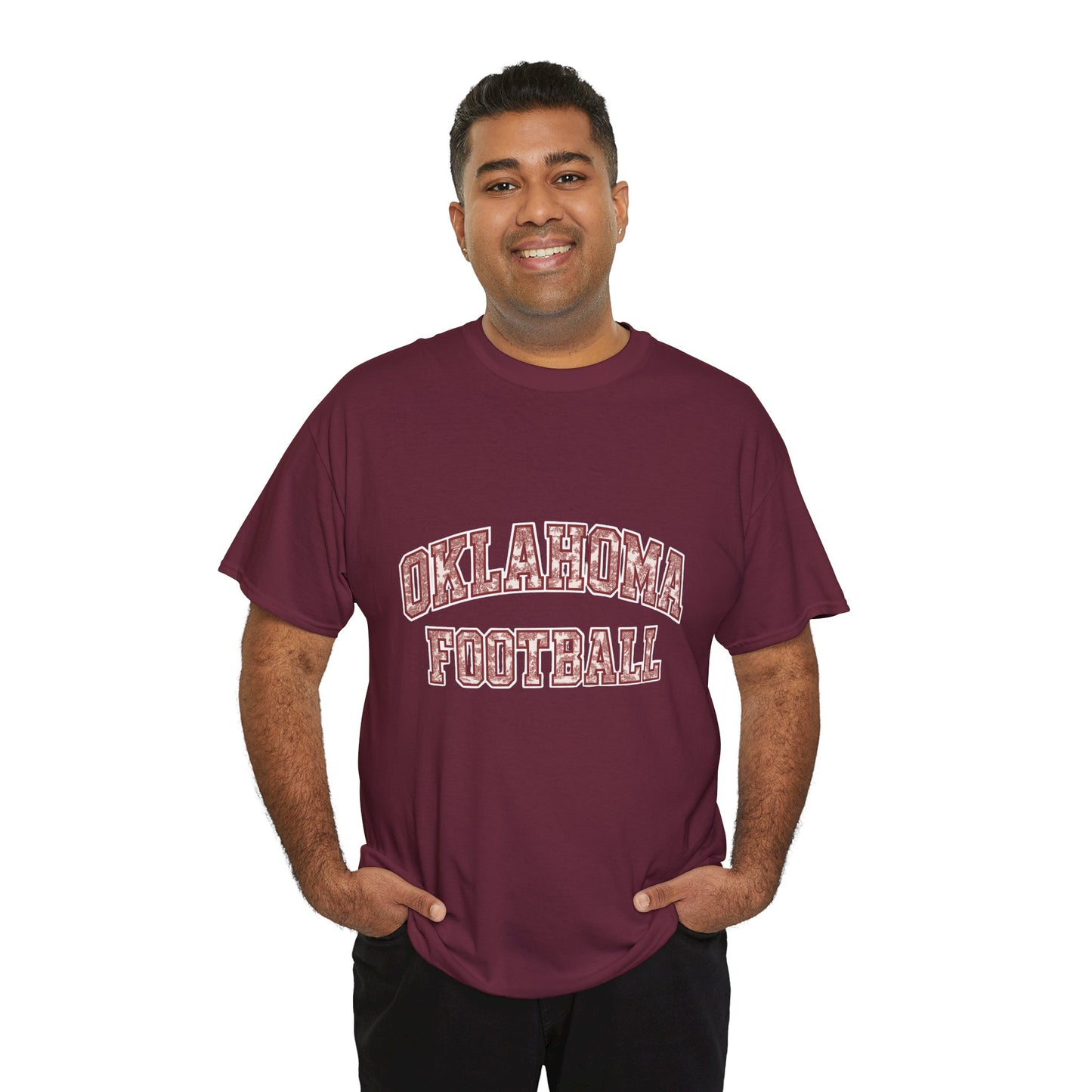 Oklahoma Football T-Shirt – Vintage Collegiate Style OU Game Day Tee, Retro Sports Shirt for Fans and Students