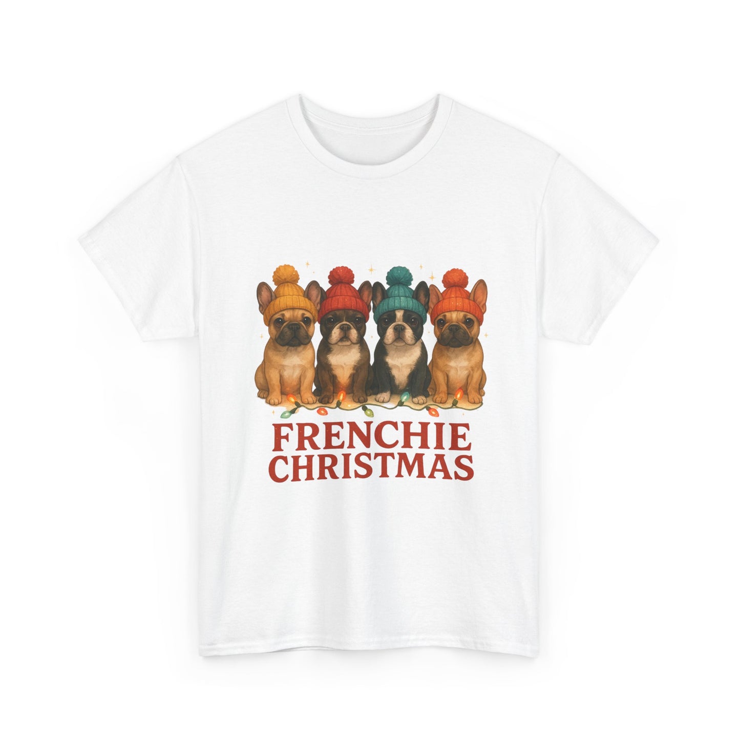 Frenchie Christmas Shirt | Cute French Bulldog Holiday Tee | Frenchie Dog Lovers Xmas Gift | Cozy Winter Pup T-Shirt