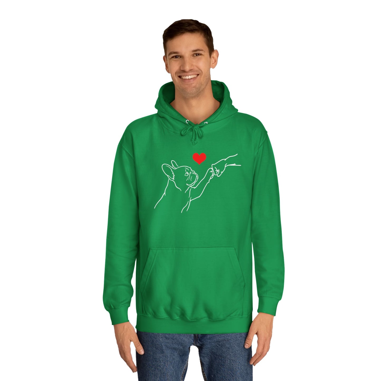 French Bulldog Hoodie, Frenchie Love Hoodie, Frenchie Mom Gift, Dog Lover Hoodie, Minimalist French Bulldog Sweatshirt, Frenchie Dad Gift, Pet Parent Hoodie