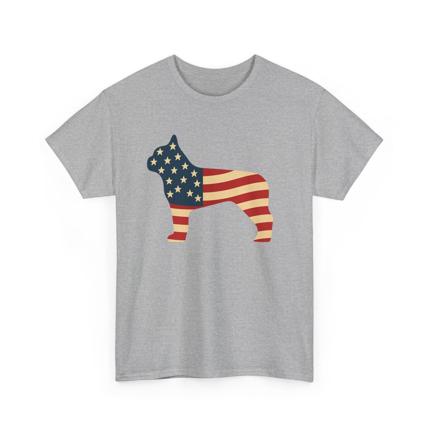 Patriotic French Bulldog T-Shirt | American Flag Frenchie Tee | USA Dog Lover Shirt | 4th of July French Bulldog Gift for Dog Moms & Dads