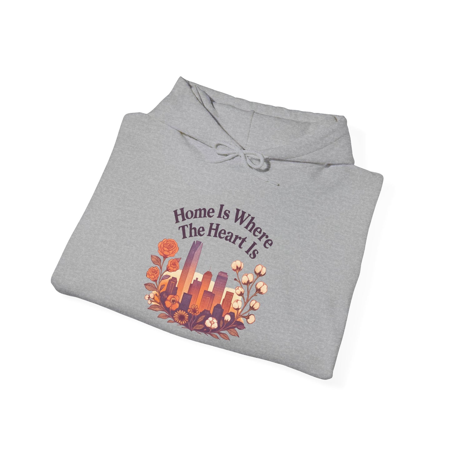 Home Is Where the Heart Is Oklahoma City Hoodie | Oklahoma Pride Gift | OKC Home Hoodie
