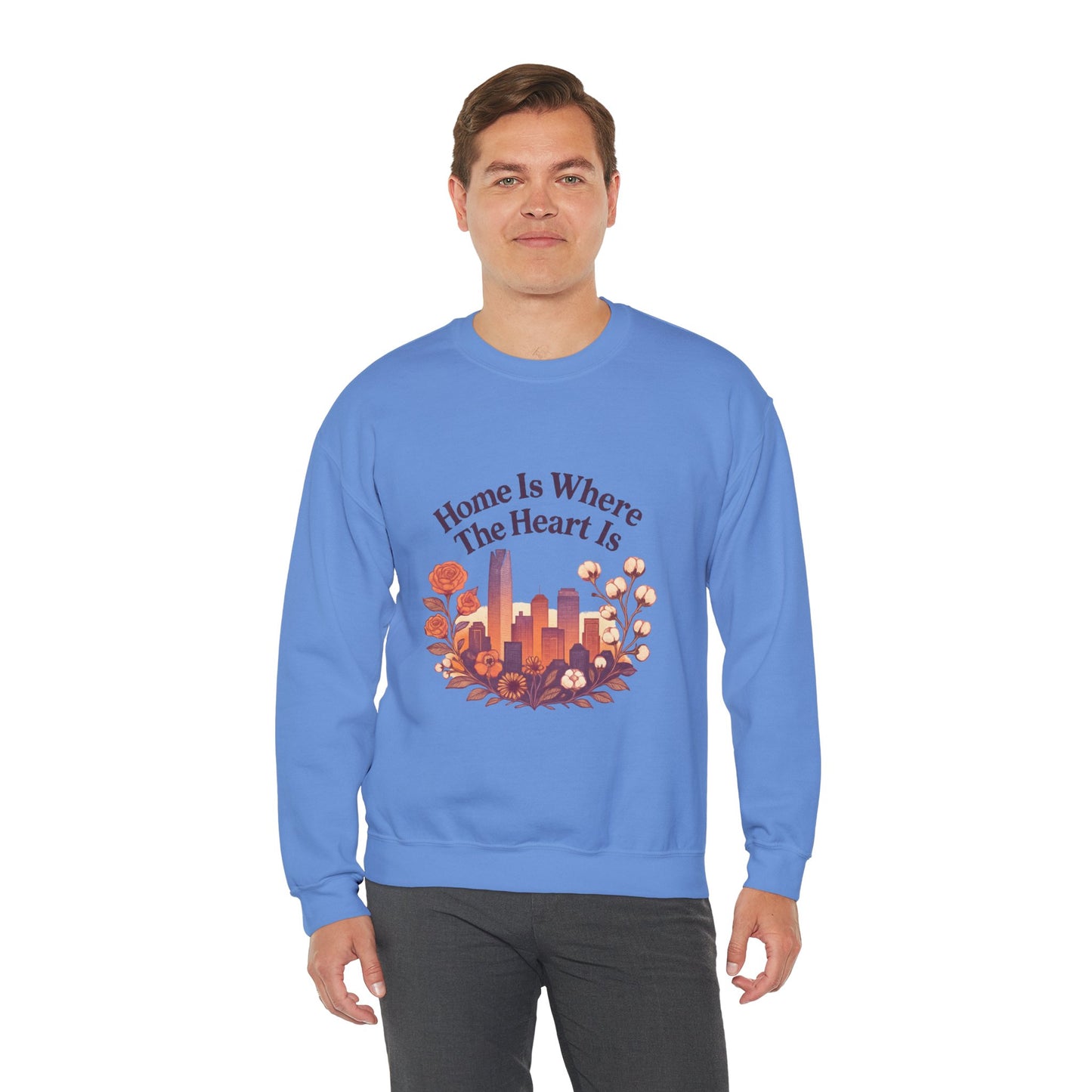 Home Is Where the Heart Is Oklahoma City Sweatshirt| OKC Pride Shirt | Oklahoma Love Sweatshirt