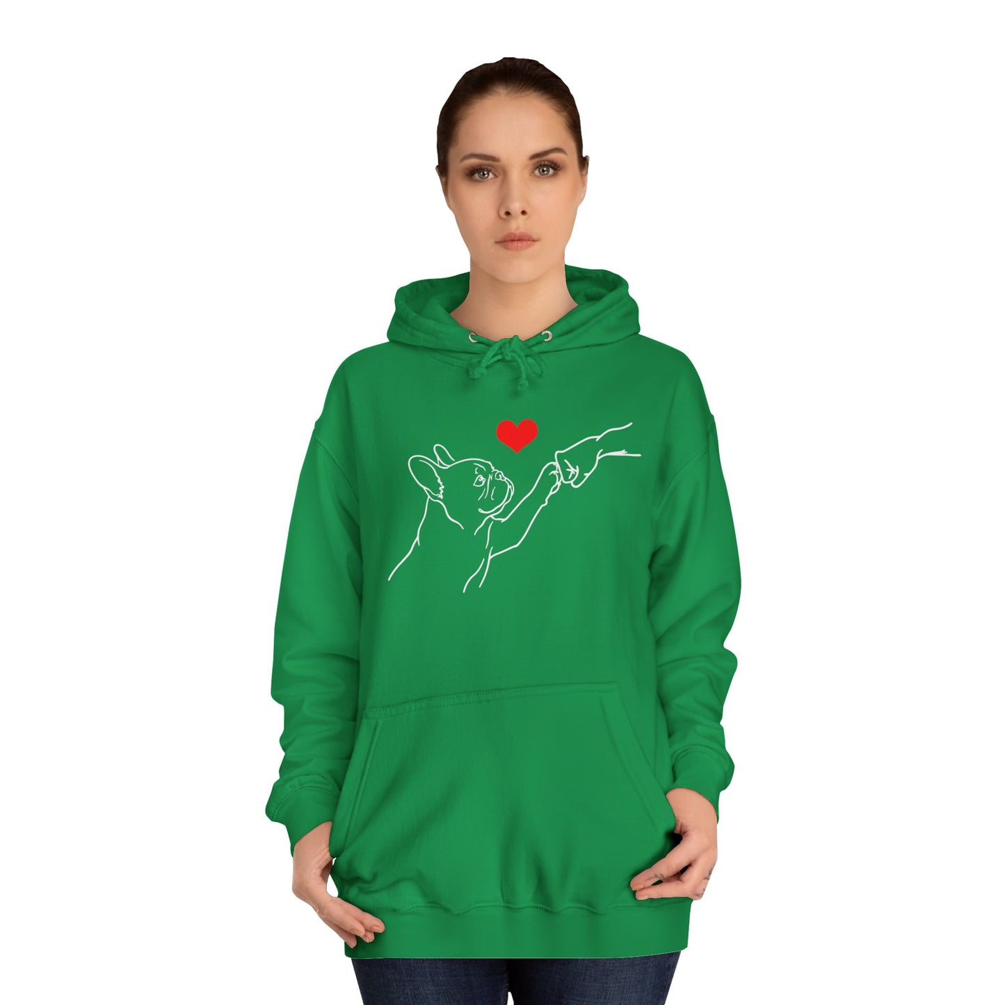 French Bulldog Hoodie, Frenchie Love Hoodie, Frenchie Mom Gift, Dog Lover Hoodie, Minimalist French Bulldog Sweatshirt, Frenchie Dad Gift, Pet Parent Hoodie