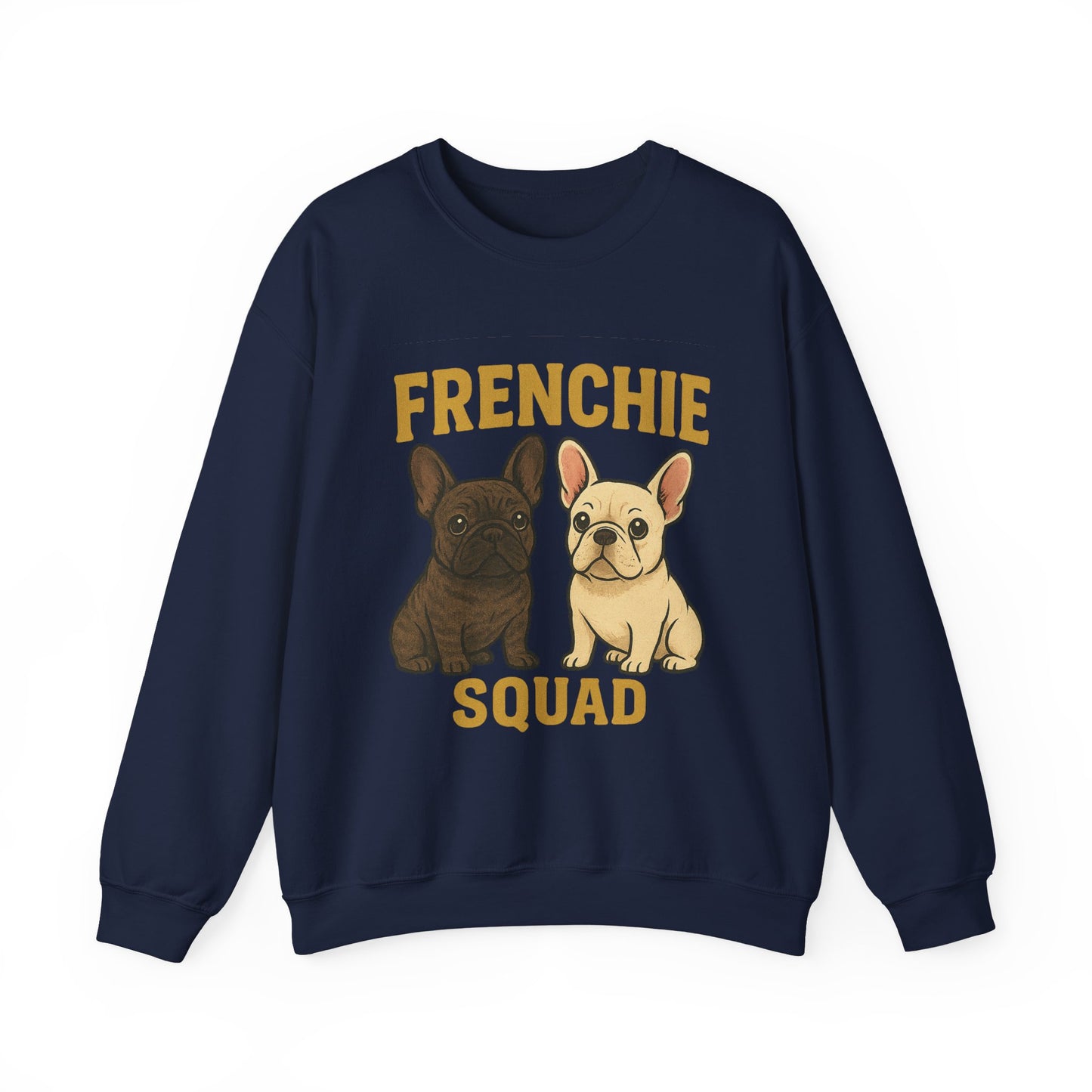 Frenchie Squad Sweatshirt | Cute French Bulldog Pullover | Dog Lover Crewneck | Matching Frenchie Mom & Dad Sweater