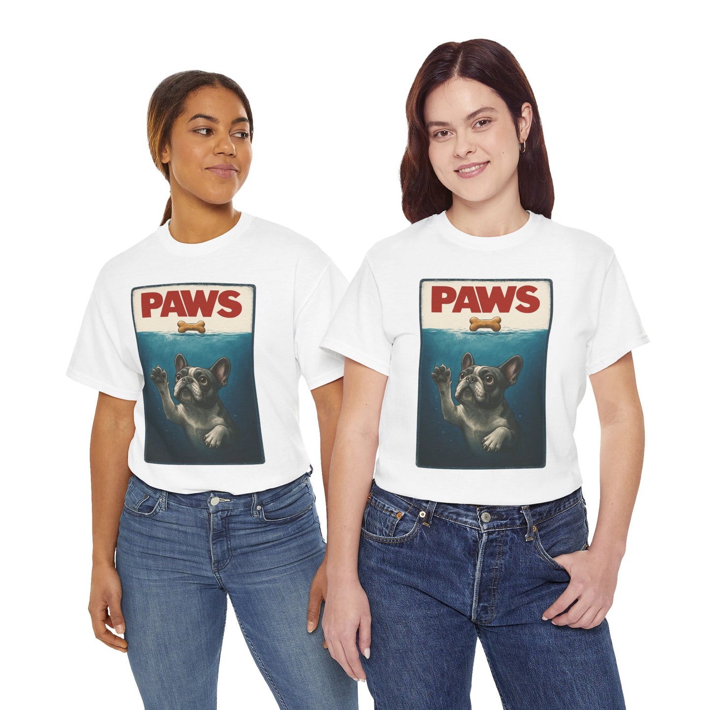 PAWS Frenchie Shirt | Funny French Bulldog Parody Tee | Dog Lover Novelty T-Shirt | Cute Frenchie Graphic | Unique Gift for Frenchie Owners