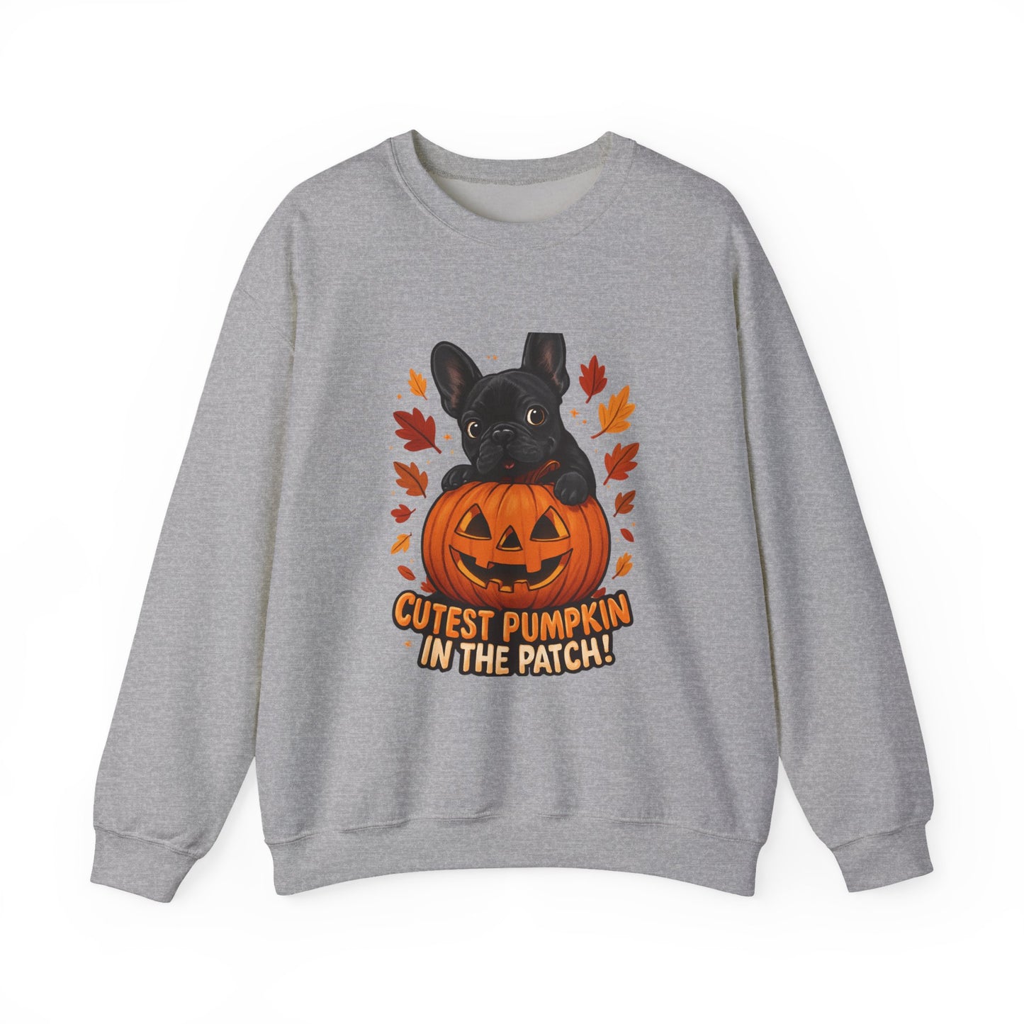 Cutest Pumpkin in the Patch Sweatshirt | Frenchie Fall Crewneck | Halloween Dog Lover Gift | Cozy French Bulldog Pumpkin Patch Pullover
