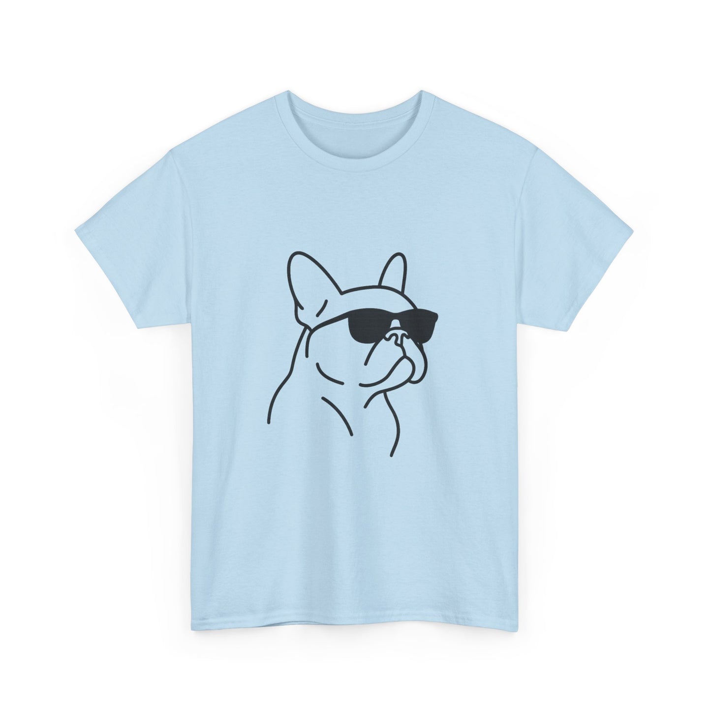 Cool Frenchie Line Art T-Shirt | Minimalist French Bulldog Tee | Dog Lover Gift | Frenchie Mom Shirt | Cute Pet Outline Graphic Tee