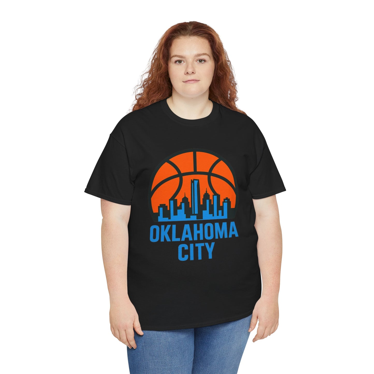 Oklahoma City Basketball Skyline T-Shirt