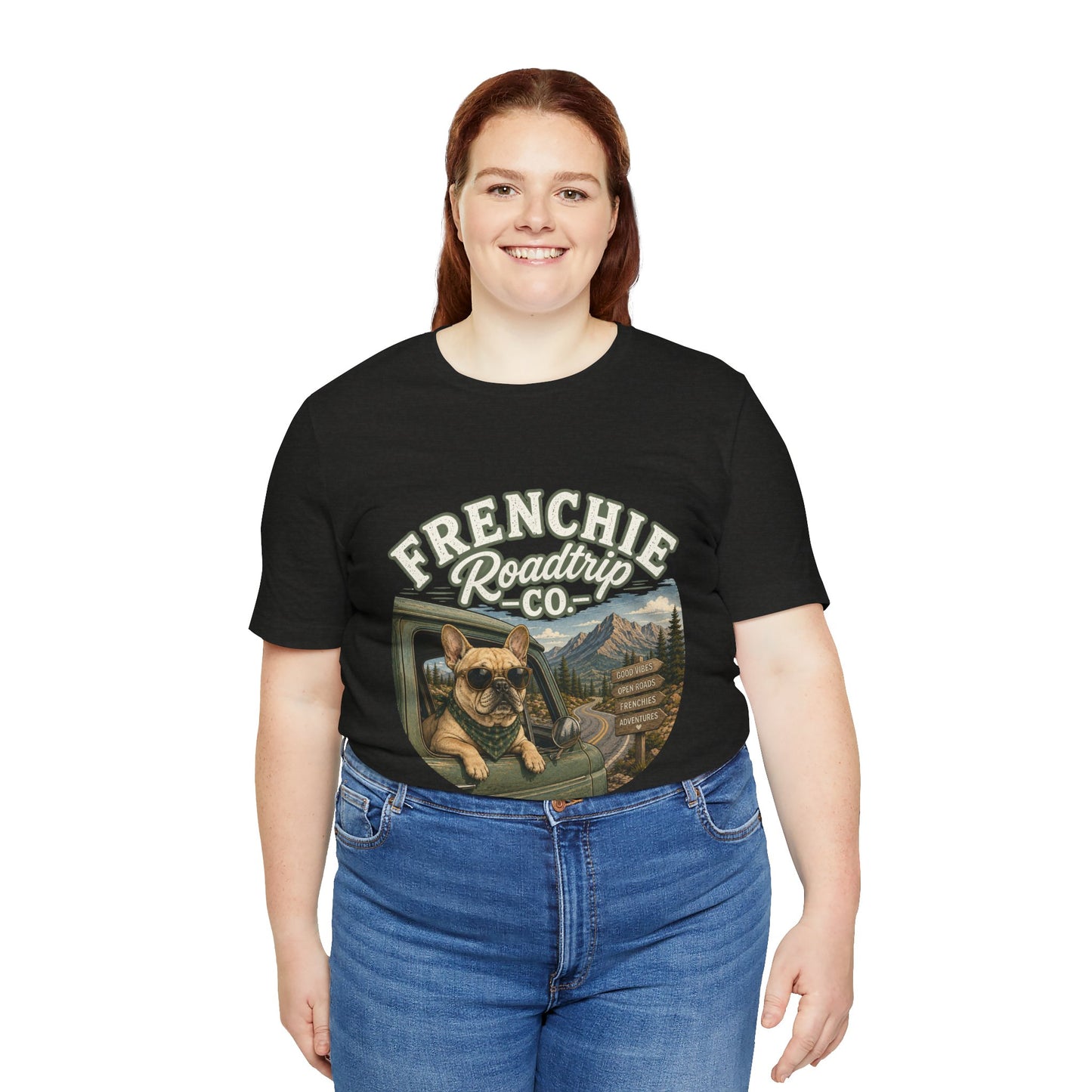 Frenchie Roadtrip Co Shirt, French Bulldog Road Trip Tee, Adventure Frenchie Shirt, Camping Dog Shirt, Travel Lover Gift, Vintage French Bulldog Tee, Outdoor Dog Apparel